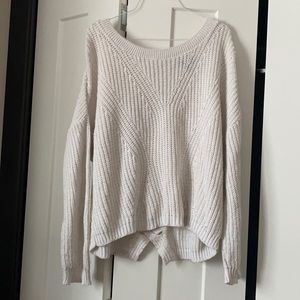 Express Braided Back Cutout Sweater